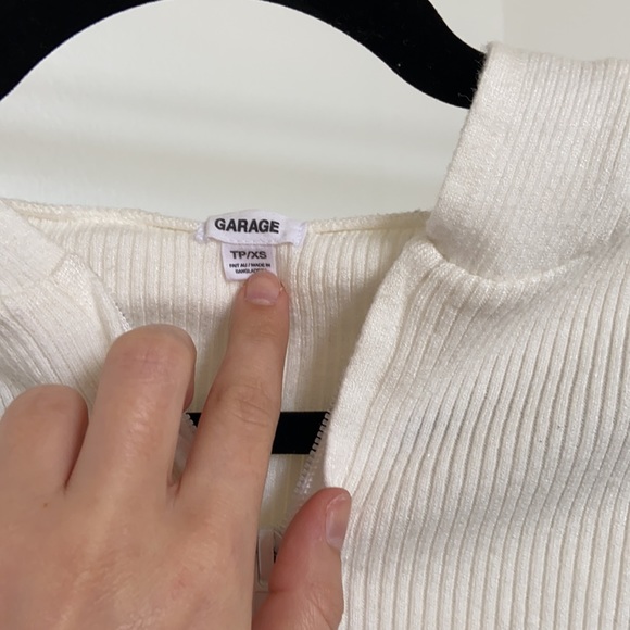 garage ribbed zip up - Picture 2 of 2